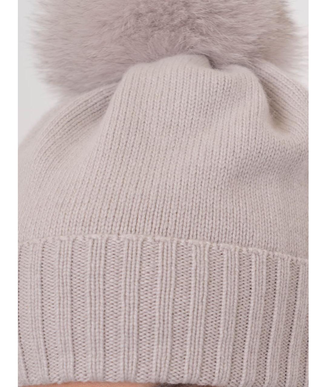 D.EXTERIOR Бежевая шерстяная шапка, фото 2