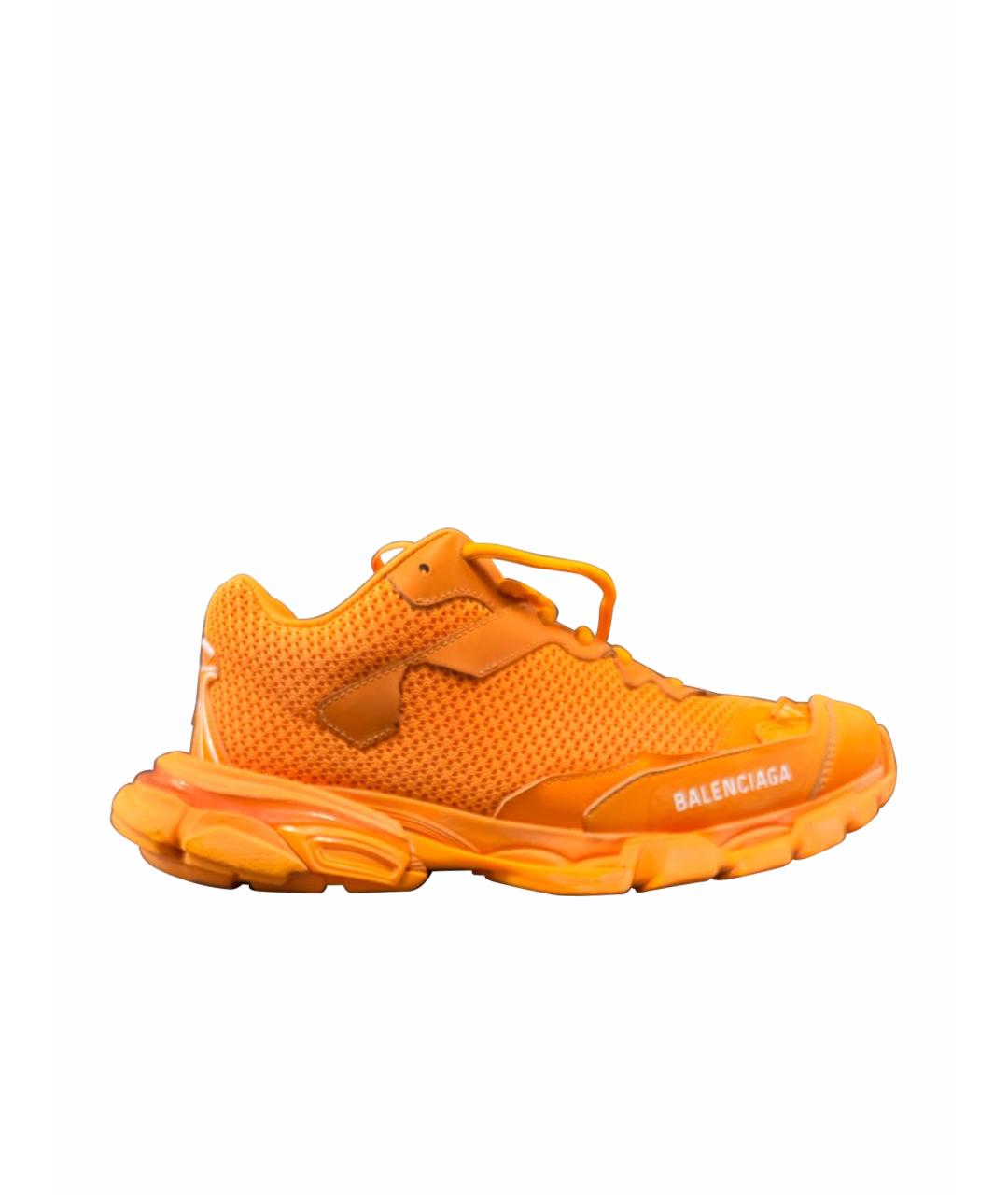 BALENCIAGA Оранжевое синтетические низкие кроссовки / кеды, фото 1