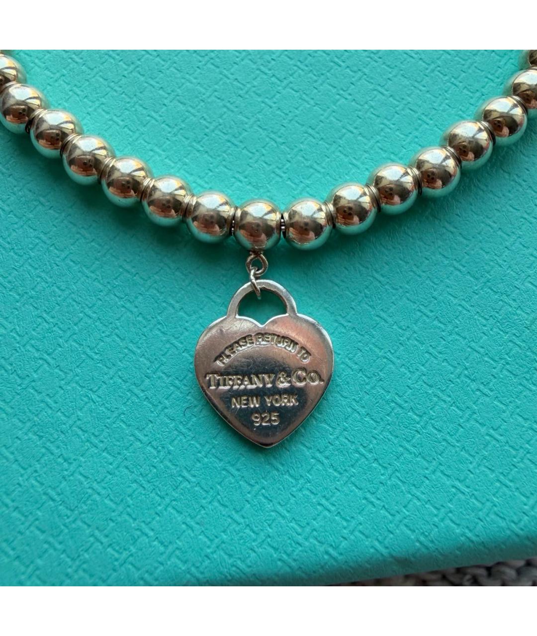 TIFFANY&CO Серебрянный серебряный браслет, фото 2
