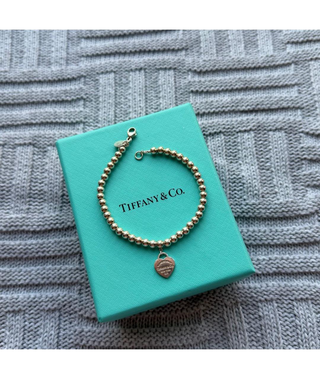 TIFFANY&CO Серебрянный серебряный браслет, фото 8