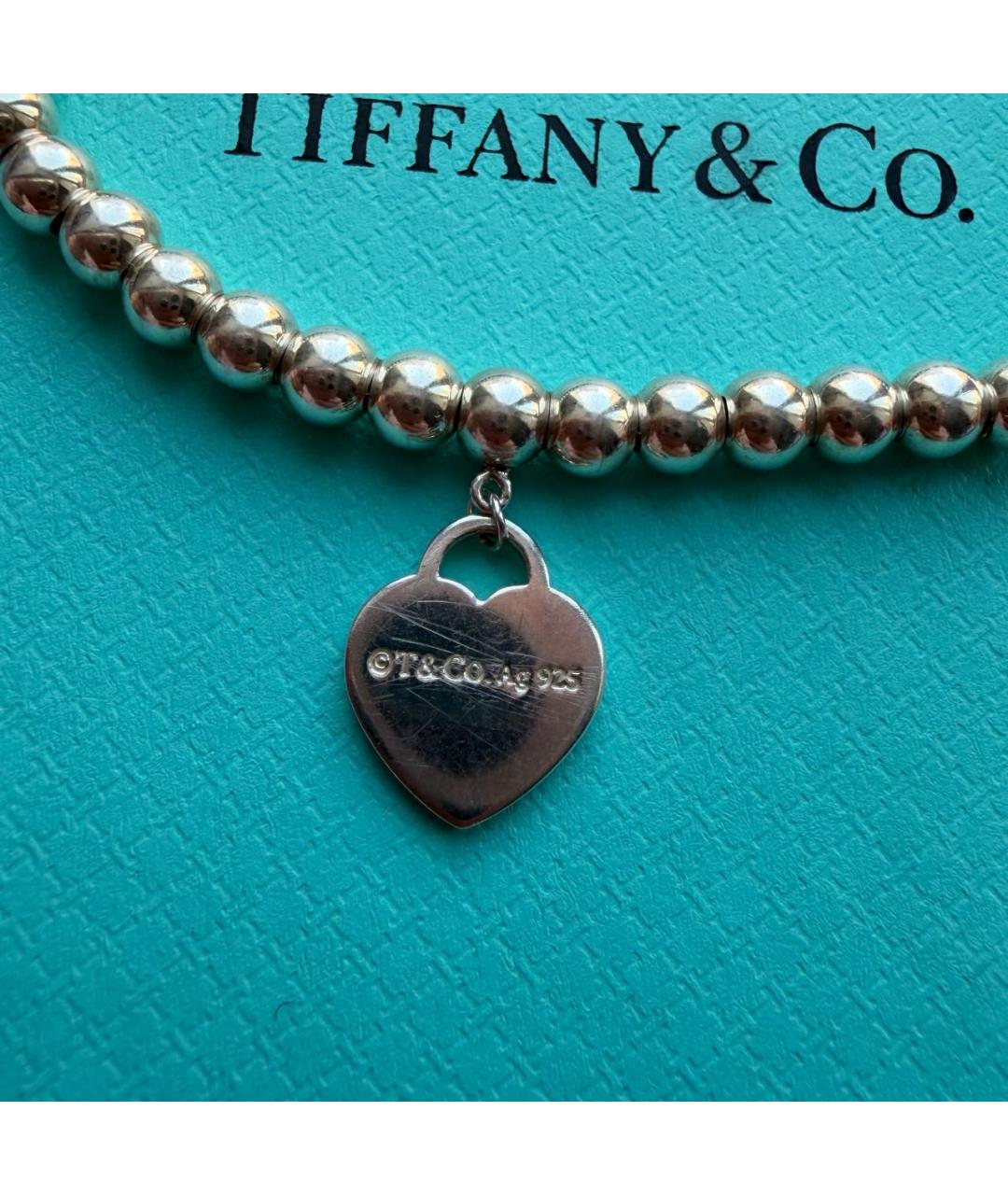 TIFFANY&CO Серебрянный серебряный браслет, фото 3