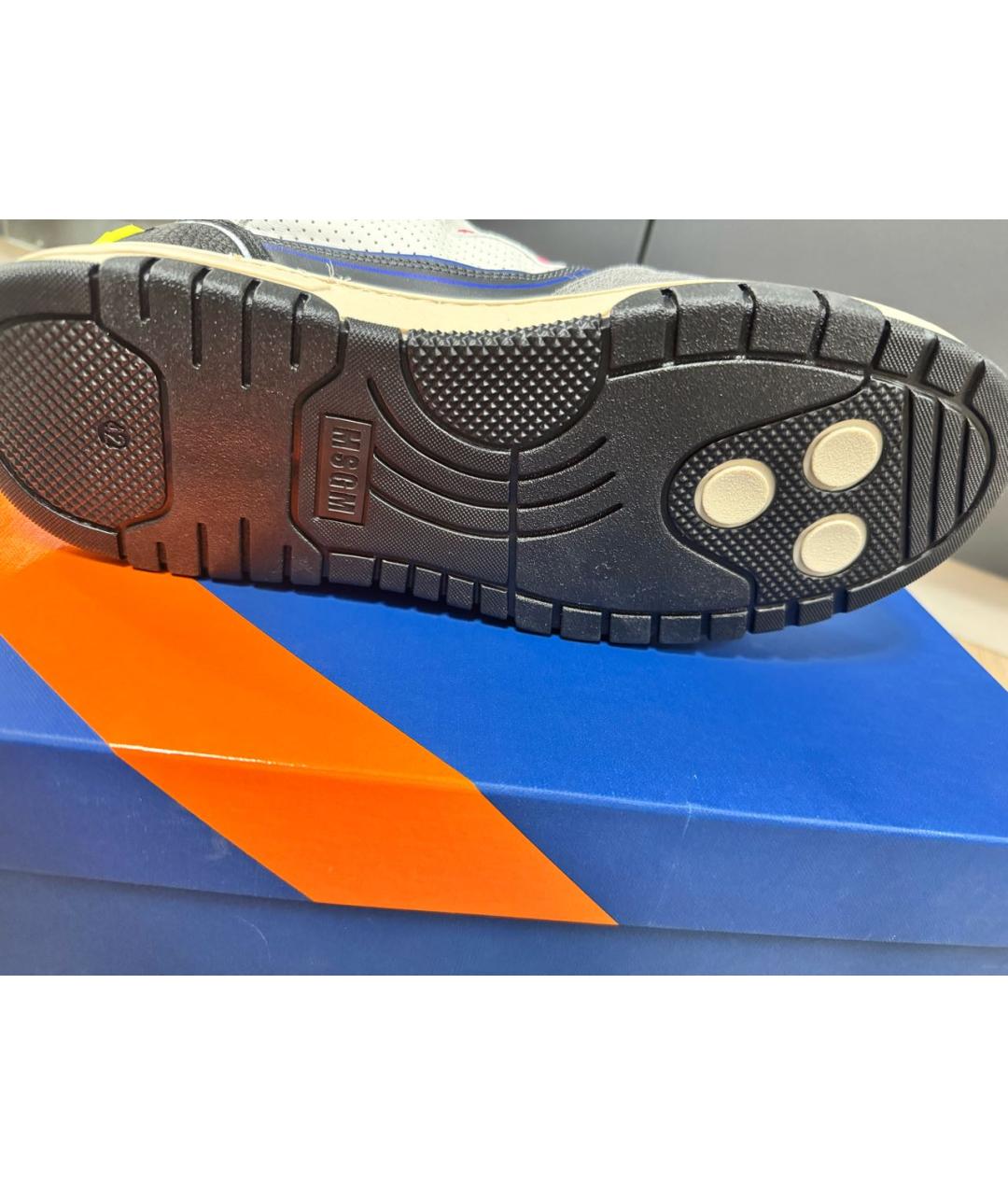 MSGM Мульти кожаные низкие кроссовки / кеды, фото 5