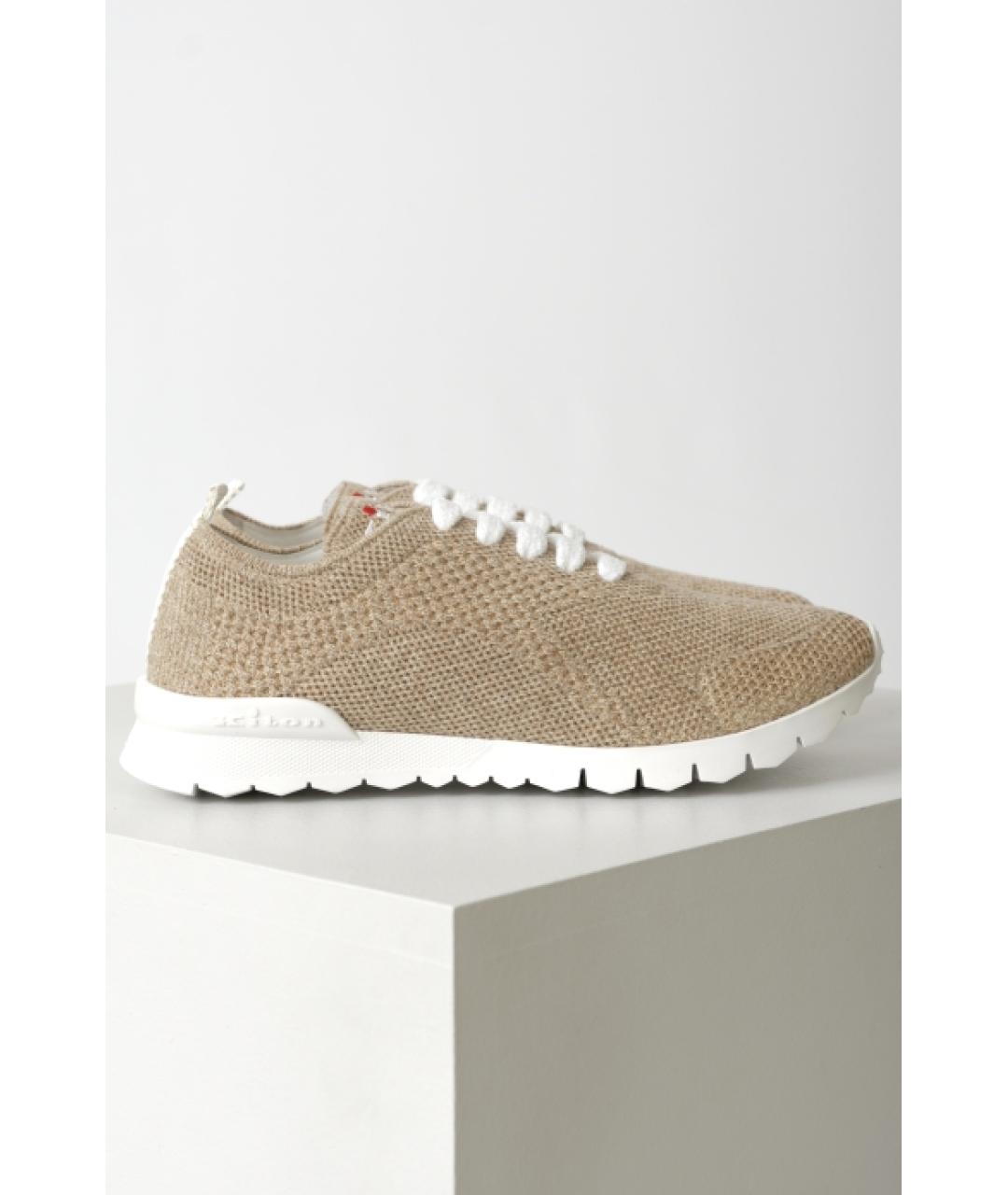 KITON Бежевые кроссовки, фото 3