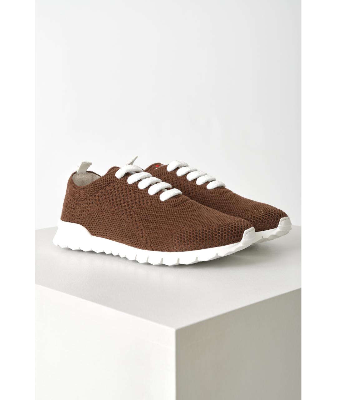 KITON Коричневые кроссовки, фото 6