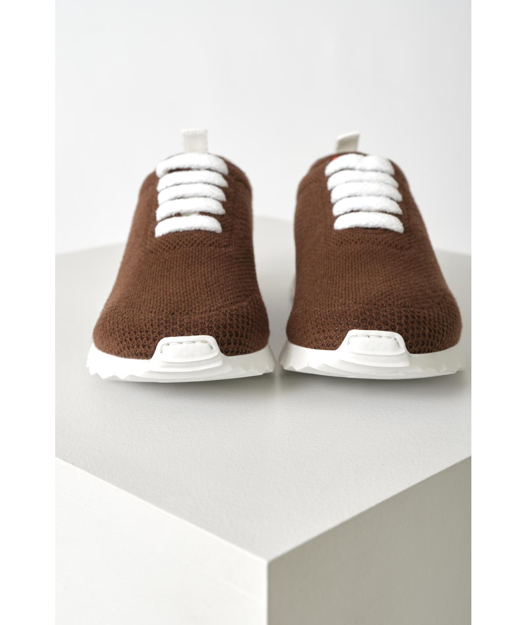 KITON Коричневые кроссовки, фото 3