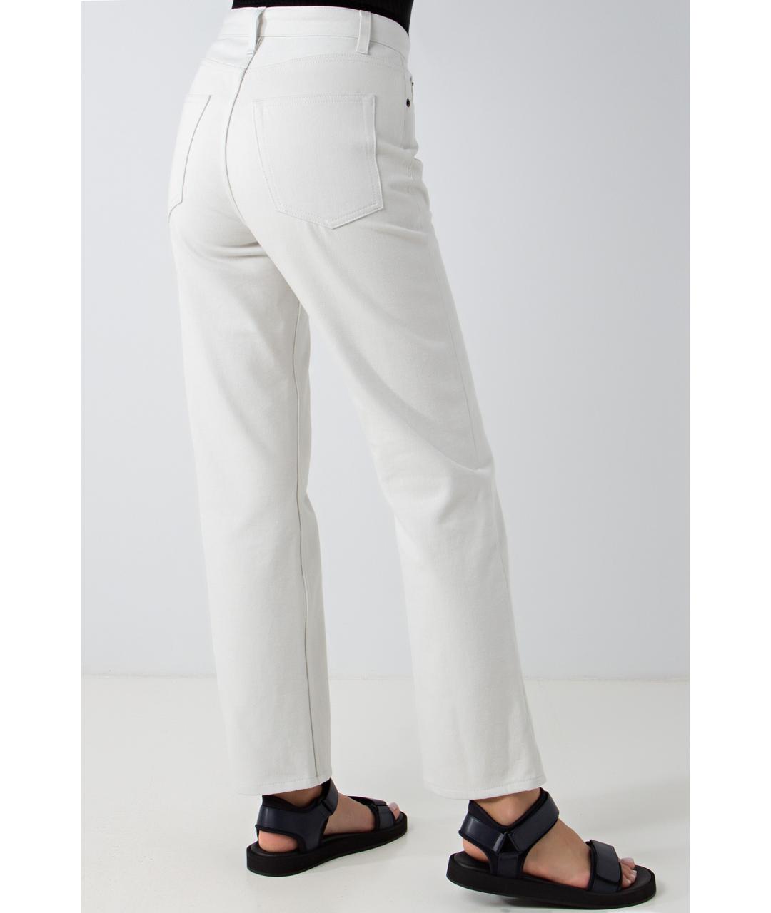 THE ROW Серые хлопковые прямые джинсы, фото 3