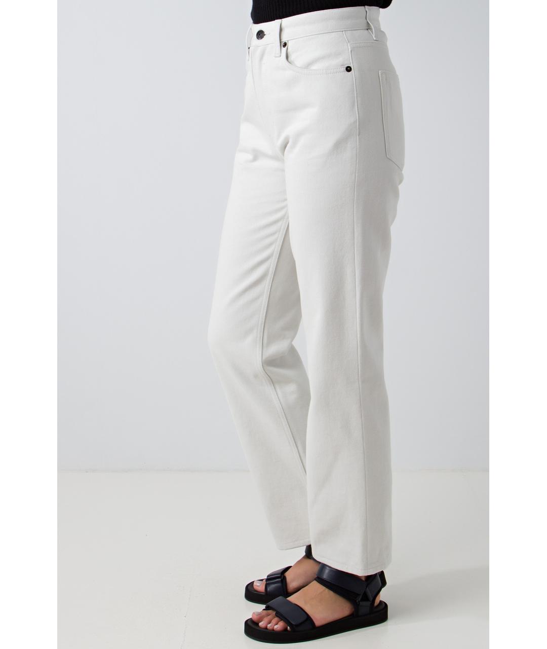 THE ROW Серые хлопковые прямые джинсы, фото 2