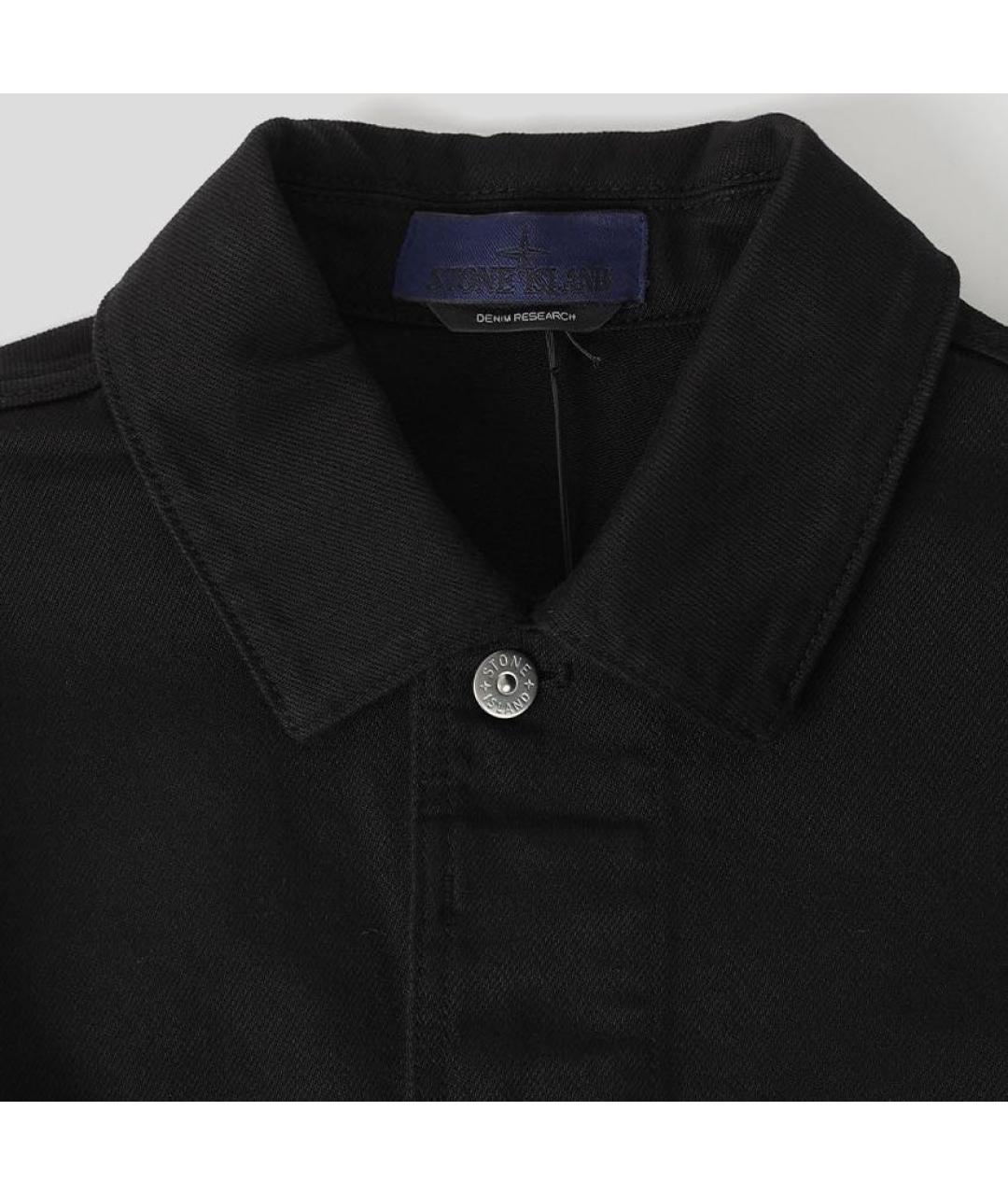 STONE ISLAND Черная деним куртка, фото 3