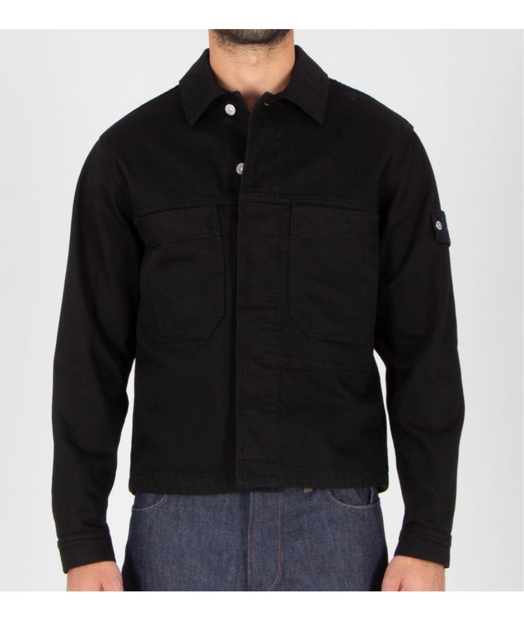 STONE ISLAND Черная деним куртка, фото 6