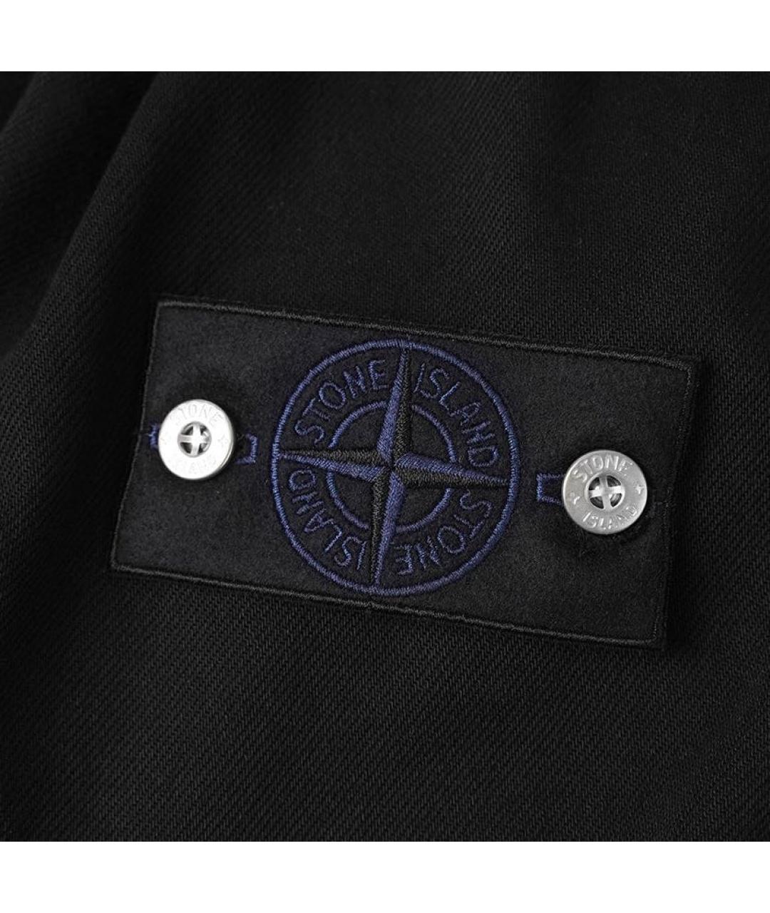 STONE ISLAND Черная деним куртка, фото 2