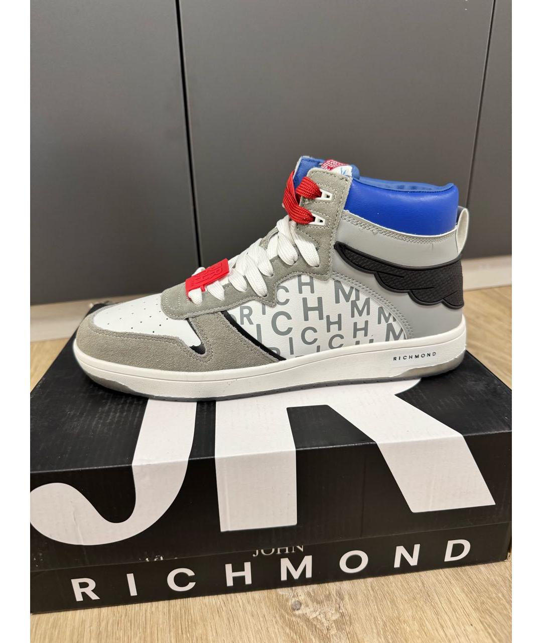 JOHN RICHMOND Мульти высокие кроссовки / кеды из искусственной кожи, фото 8