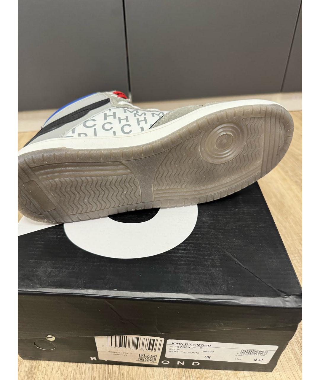 JOHN RICHMOND Мульти высокие кроссовки / кеды из искусственной кожи, фото 5