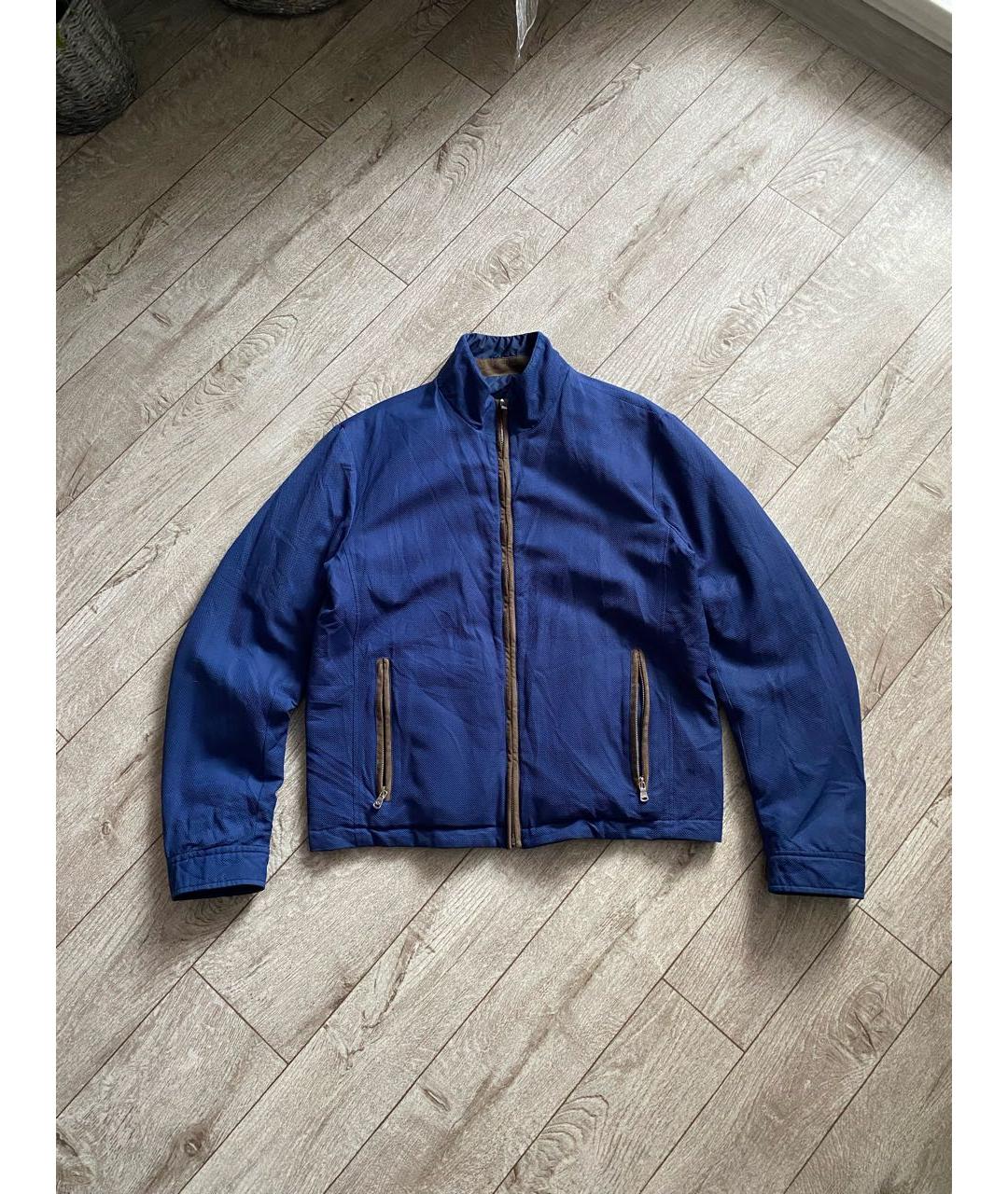 PAUL & SHARK Темно-синяя хлопковая куртка, фото 5