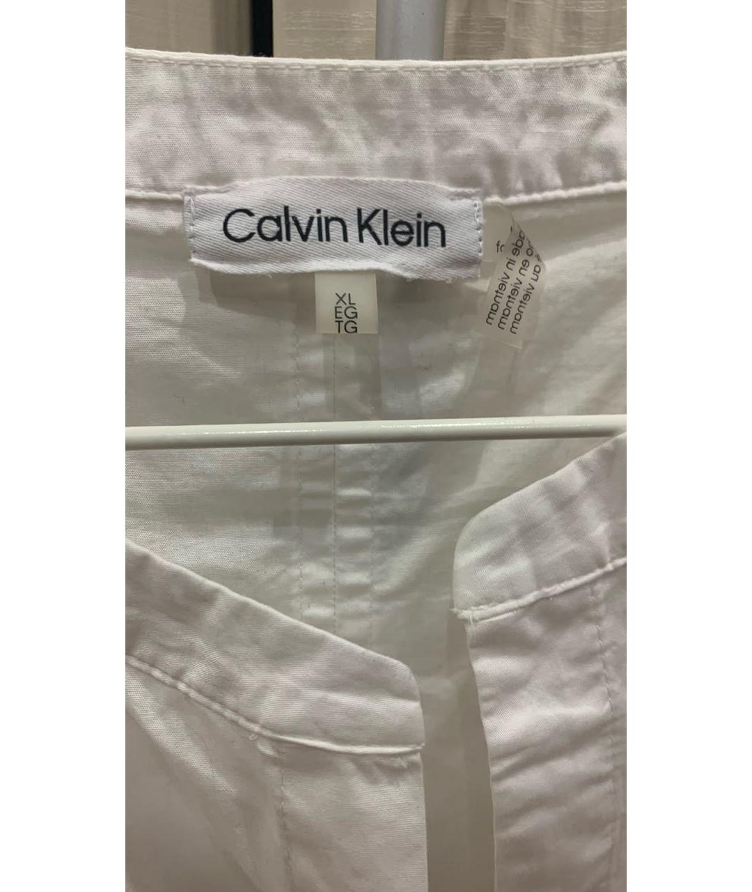 CALVIN KLEIN Белая льняная рубашка, фото 3