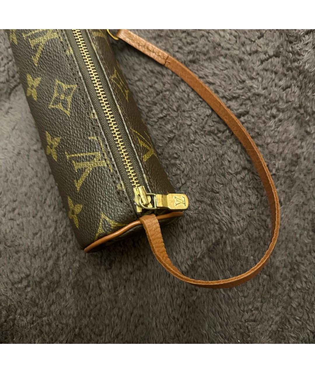 LOUIS VUITTON Коричневая сумка с короткими ручками, фото 5