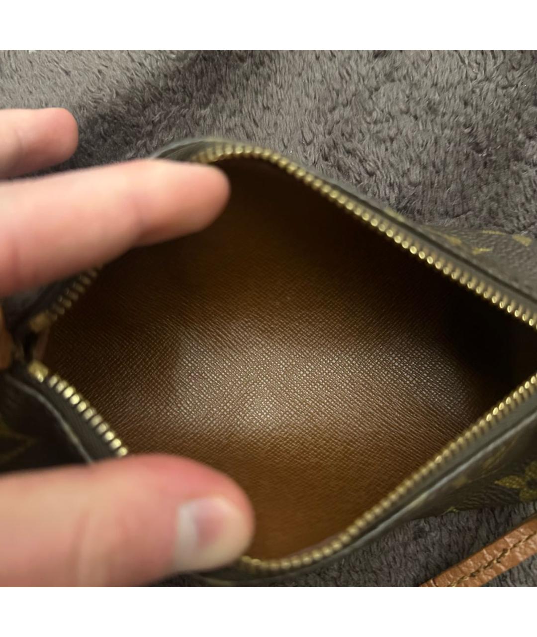 LOUIS VUITTON Коричневая сумка с короткими ручками, фото 7