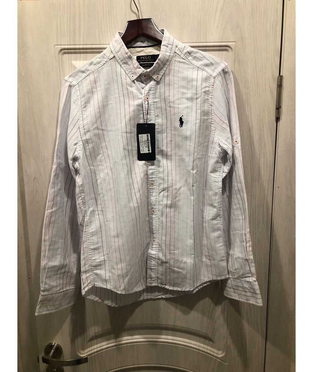 POLO RALPH LAUREN Белая хлопковая кэжуал рубашка, фото 5