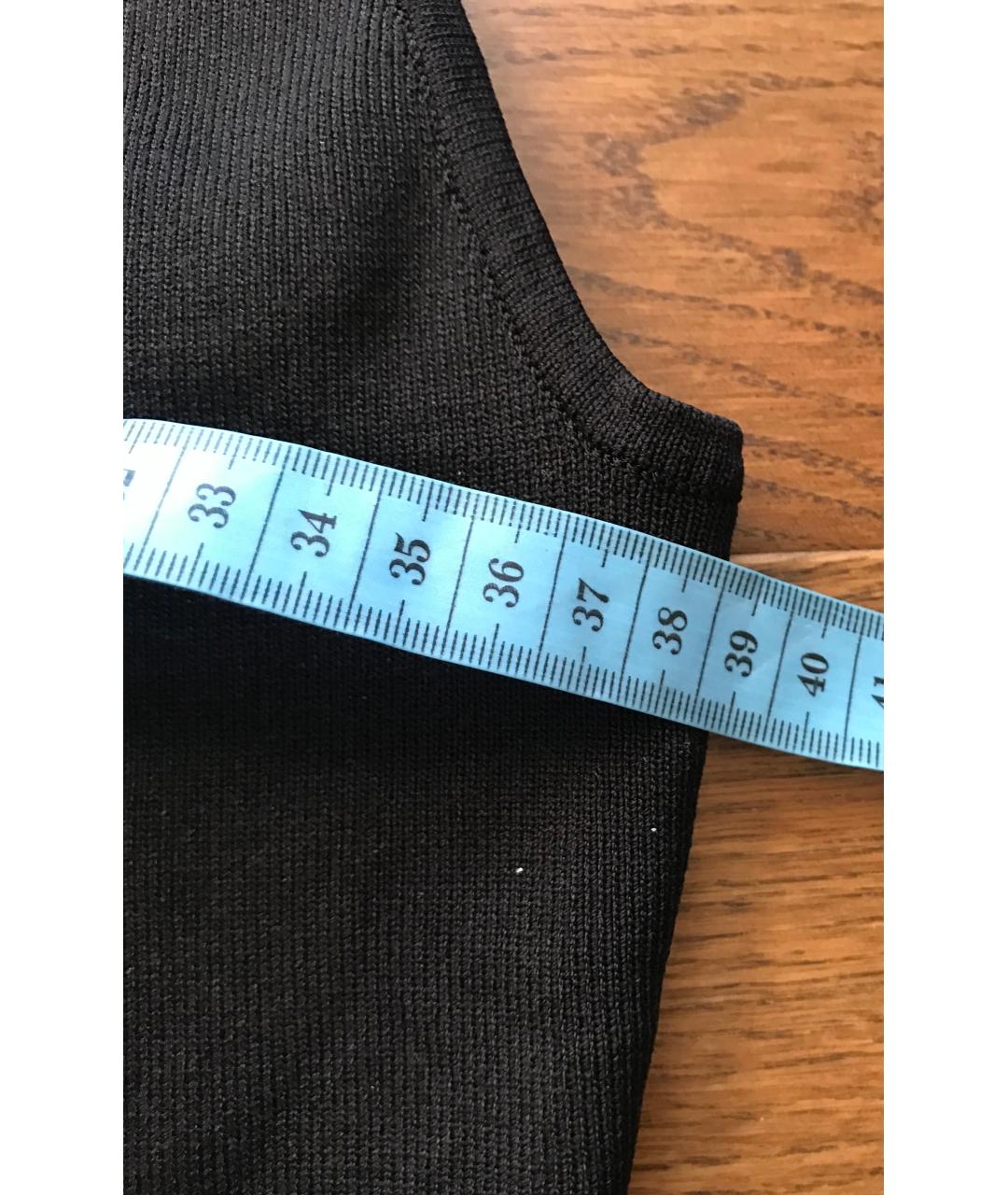 SANDRO Черное вискозное повседневное платье, фото 7