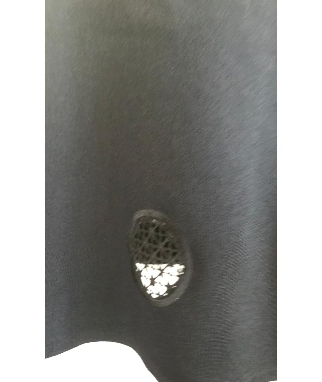 SANDRO Черное вискозное повседневное платье, фото 4