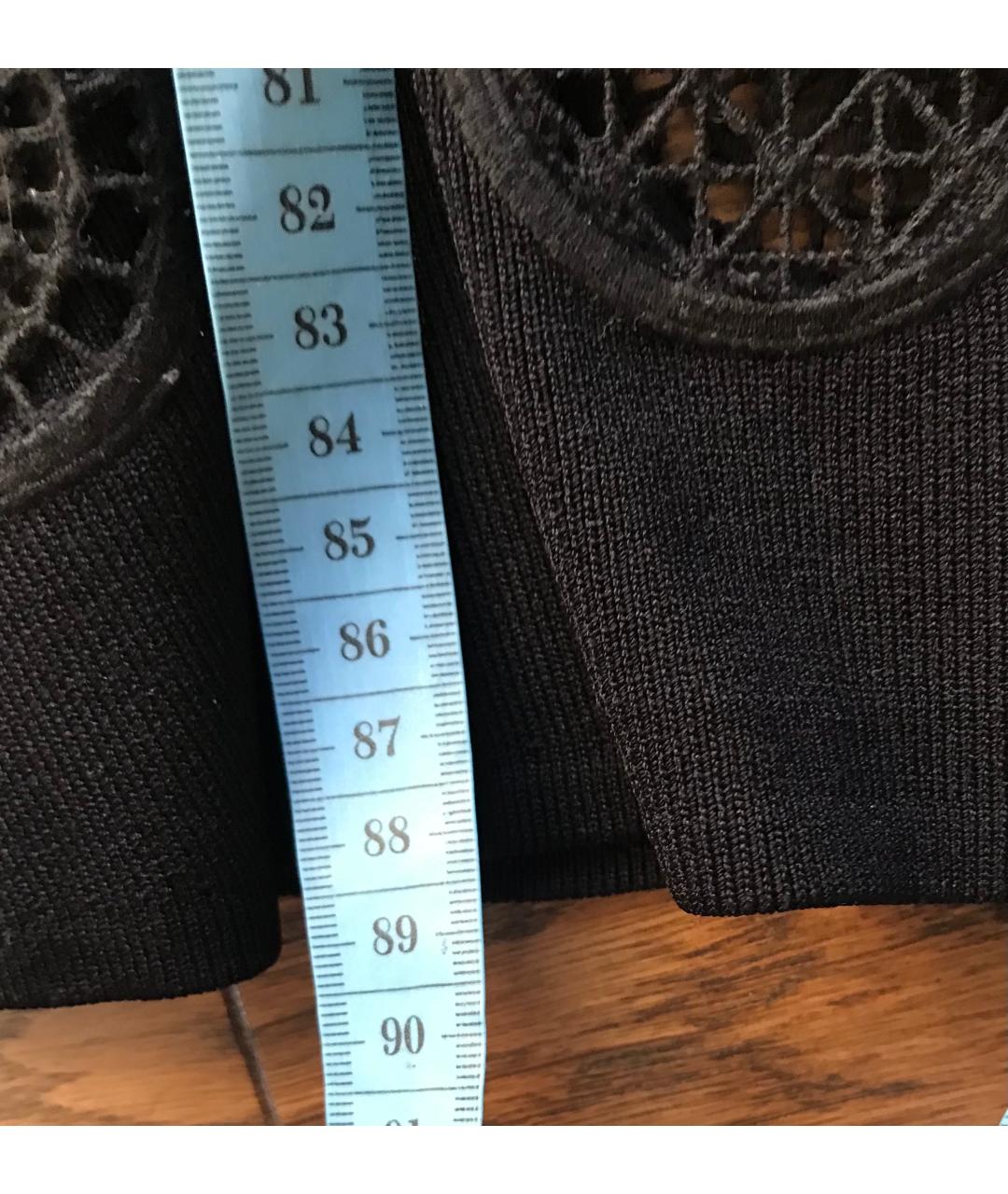 SANDRO Черное вискозное повседневное платье, фото 6