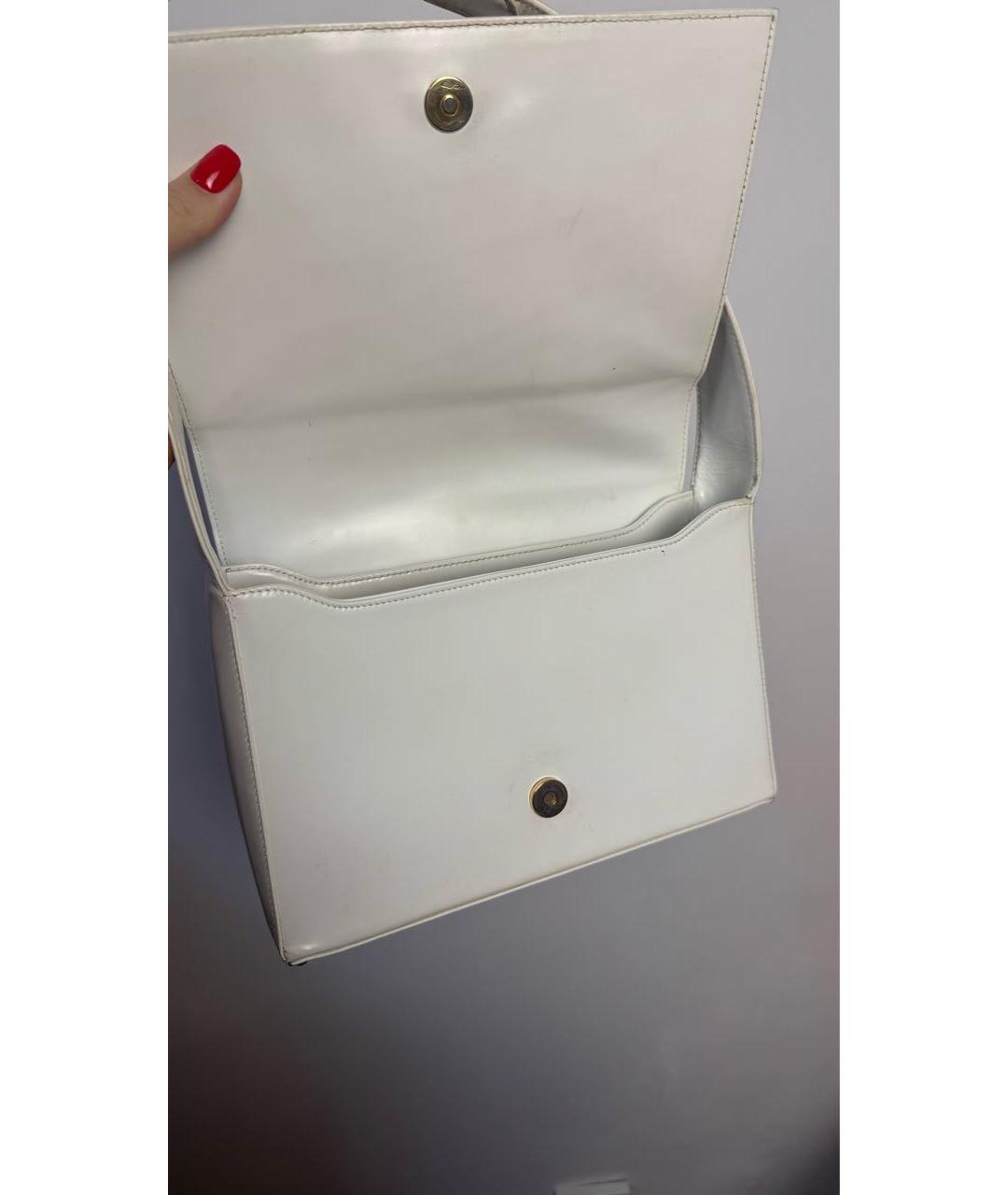 GIVENCHY Белая кожаная сумка с короткими ручками, фото 5