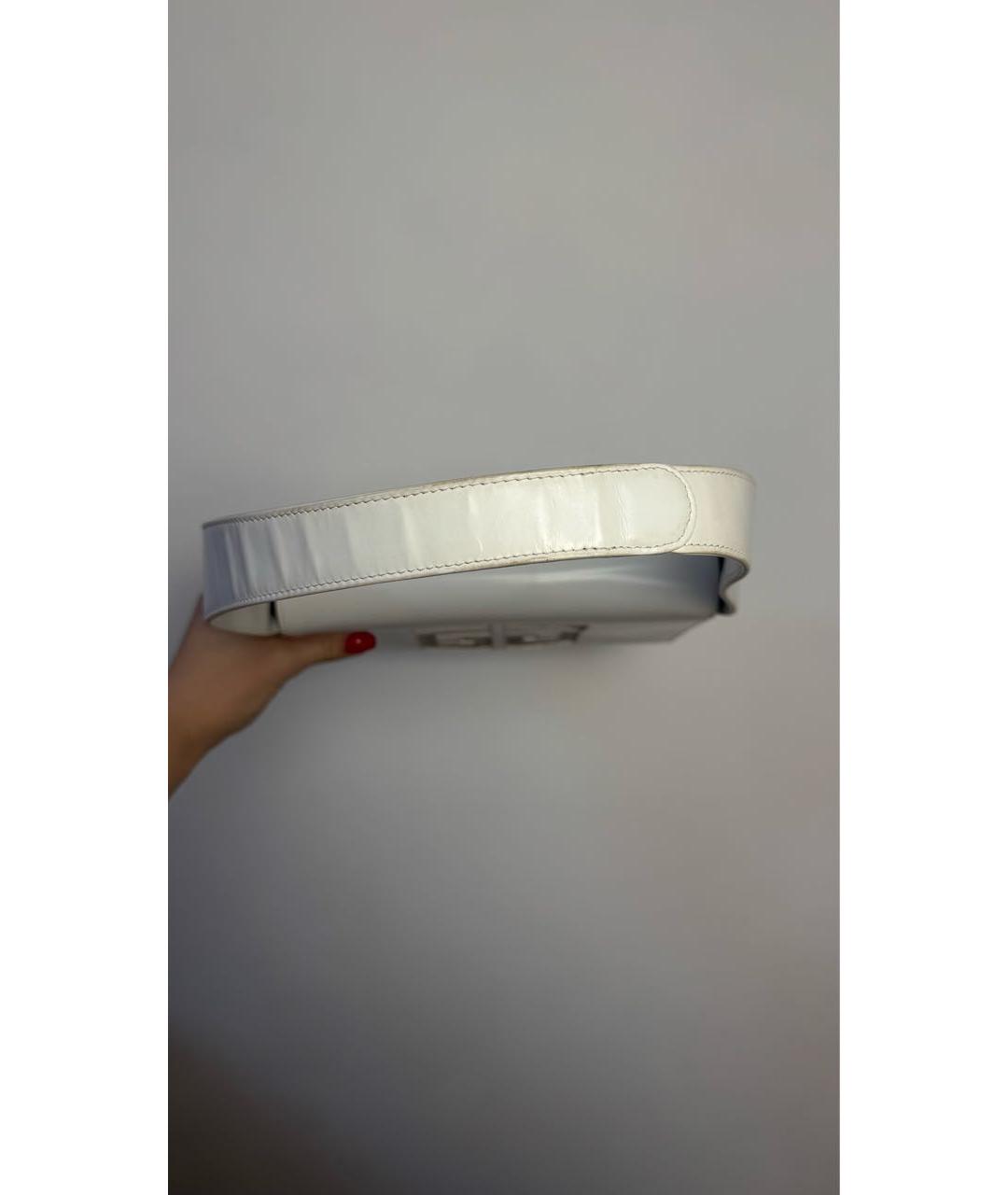 GIVENCHY Белая кожаная сумка с короткими ручками, фото 6