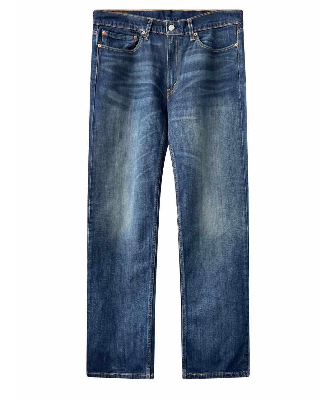 LEVI'S Синие хлопковые прямые джинсы, фото 1