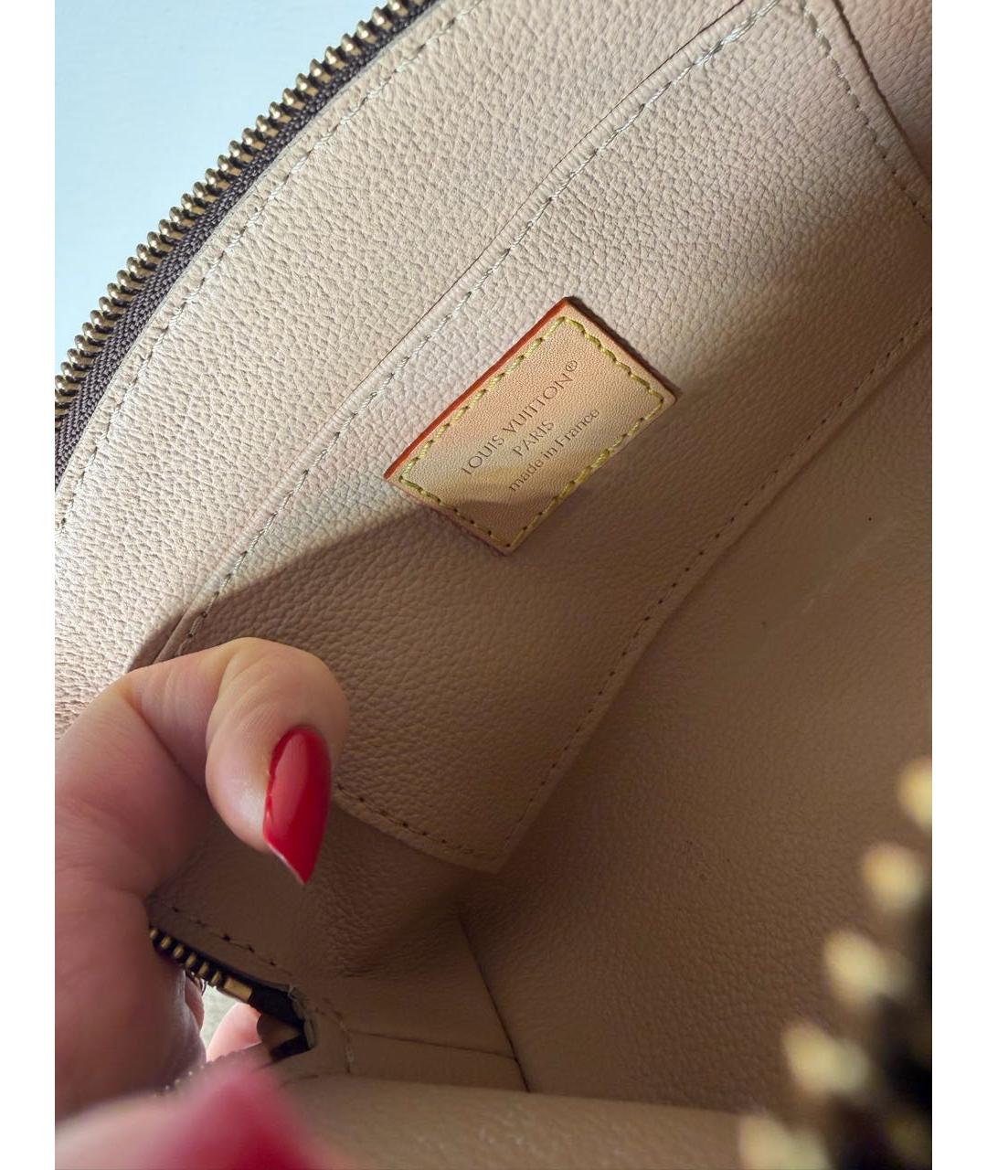 LOUIS VUITTON Коричневая косметичка, фото 8