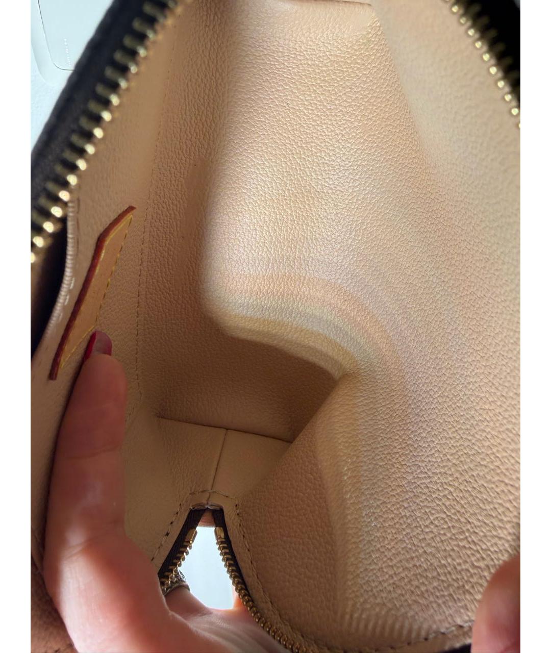 LOUIS VUITTON Коричневая косметичка, фото 4