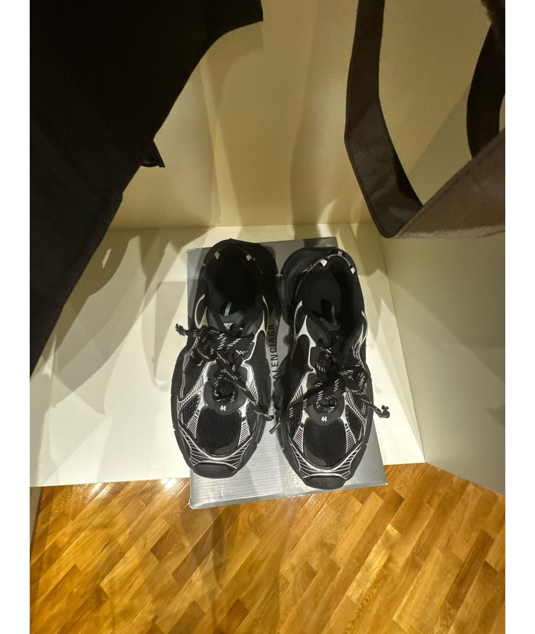 BALENCIAGA Черные текстильные высокие кроссовки / кеды, фото 3