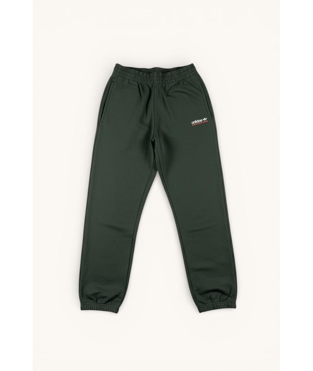 ADIDAS Зеленые хлопковые повседневные брюки, фото 5