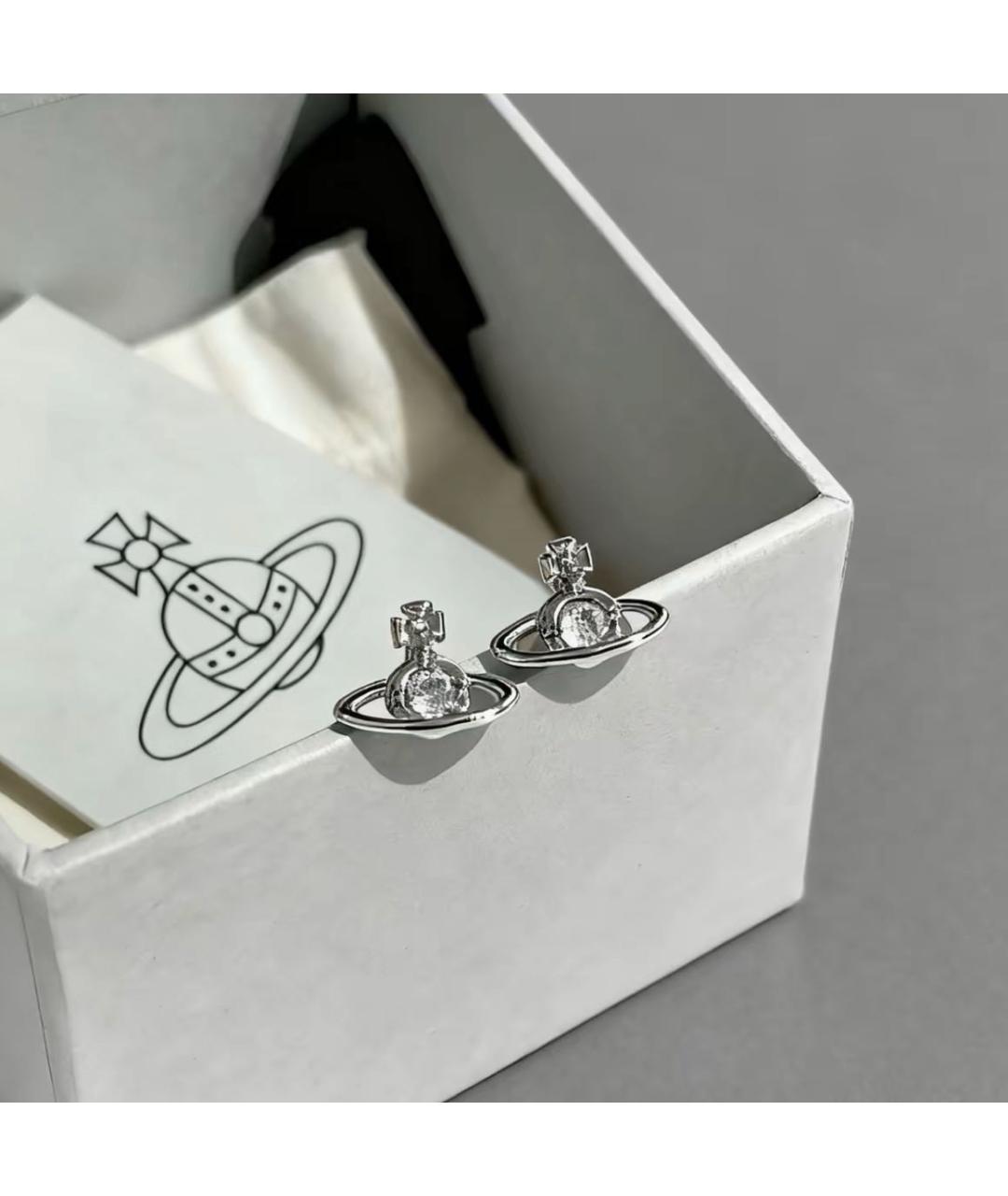 VIVIENNE WESTWOOD Серебряные металлические серьги, фото 3