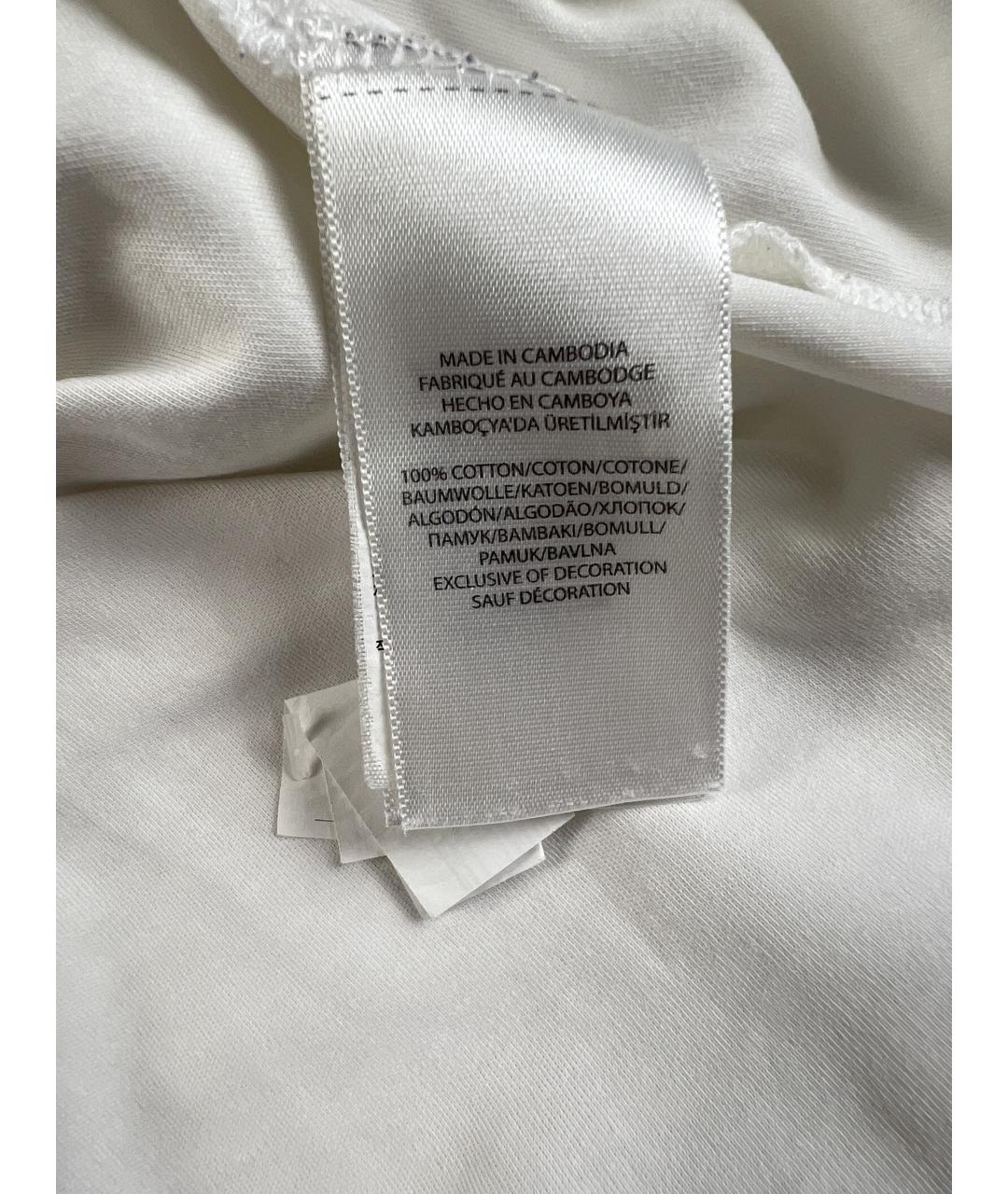 RALPH LAUREN Белое хлопковое поло с длинным рукавом, фото 5