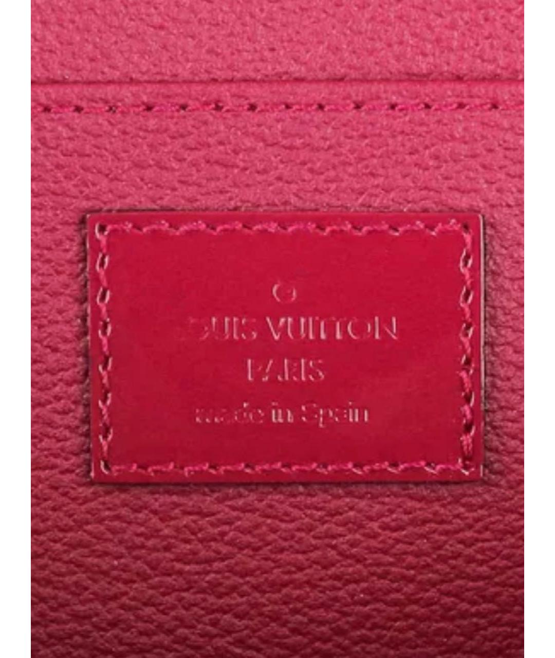 LOUIS VUITTON Красная косметичка из лакированной кожи, фото 8