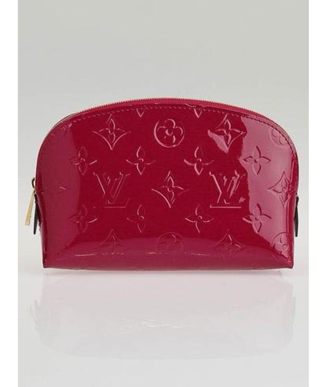 LOUIS VUITTON Красная косметичка из лакированной кожи, фото 9