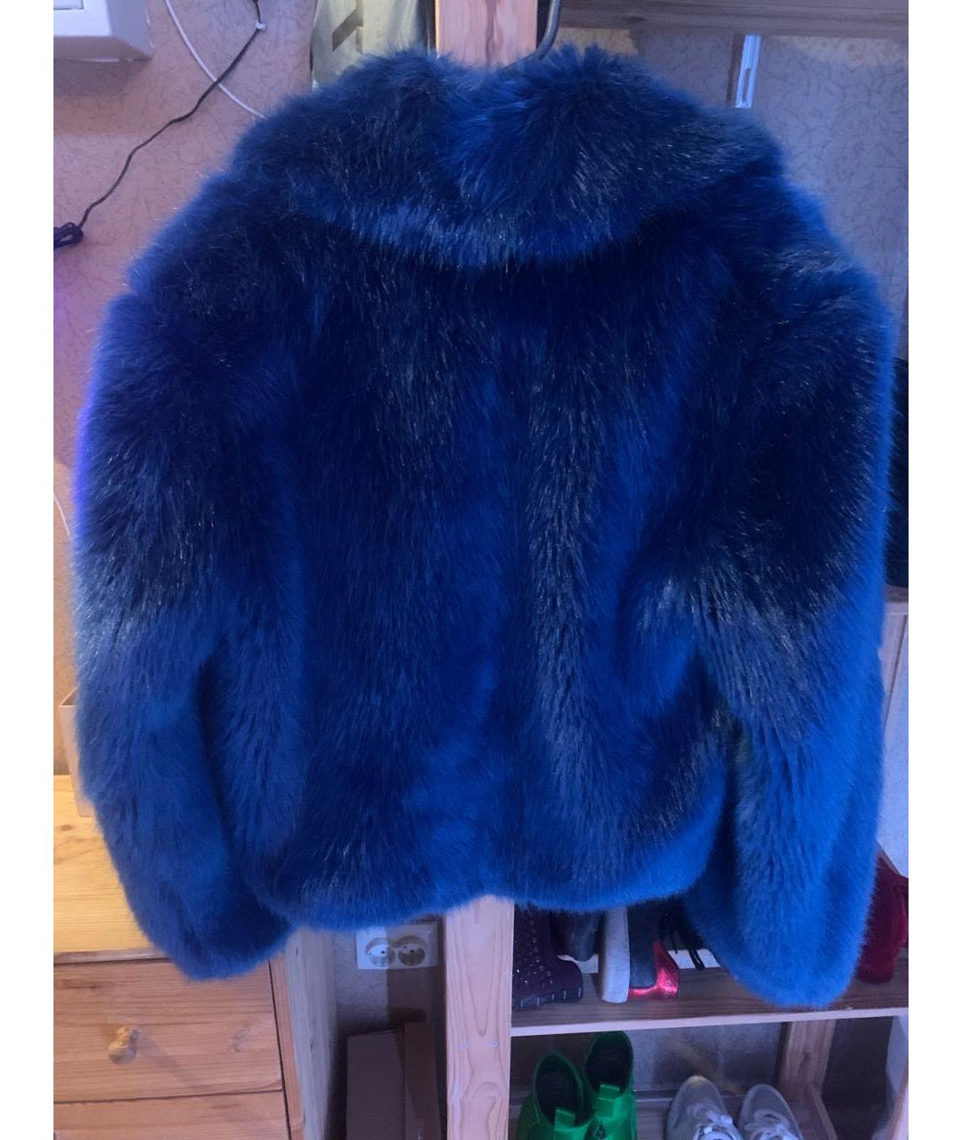 DRIES VAN NOTEN Темно-синяя шуба, фото 2