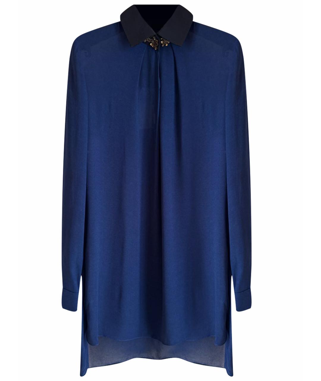 ALBERTA FERRETTI Темно-синяя вискозная блузы, фото 1