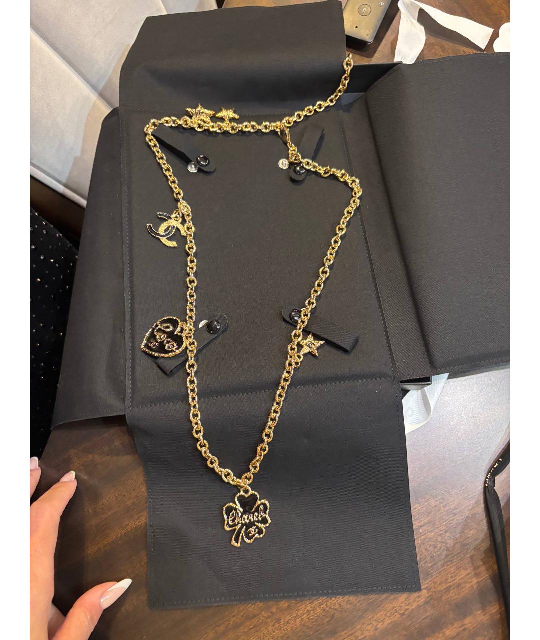 CHANEL Золотое колье, фото 2