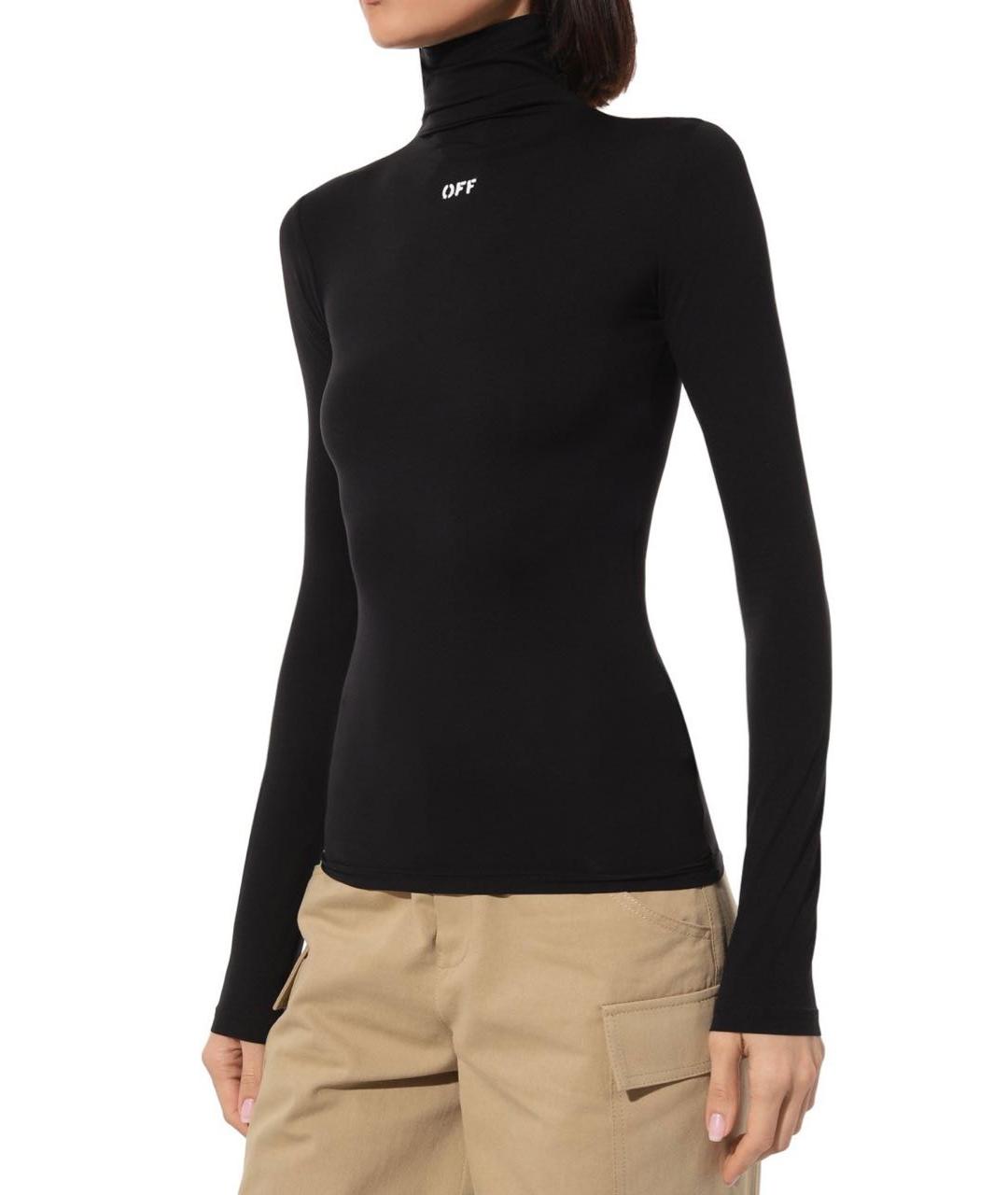 OFF-WHITE Черная водолазка, фото 3