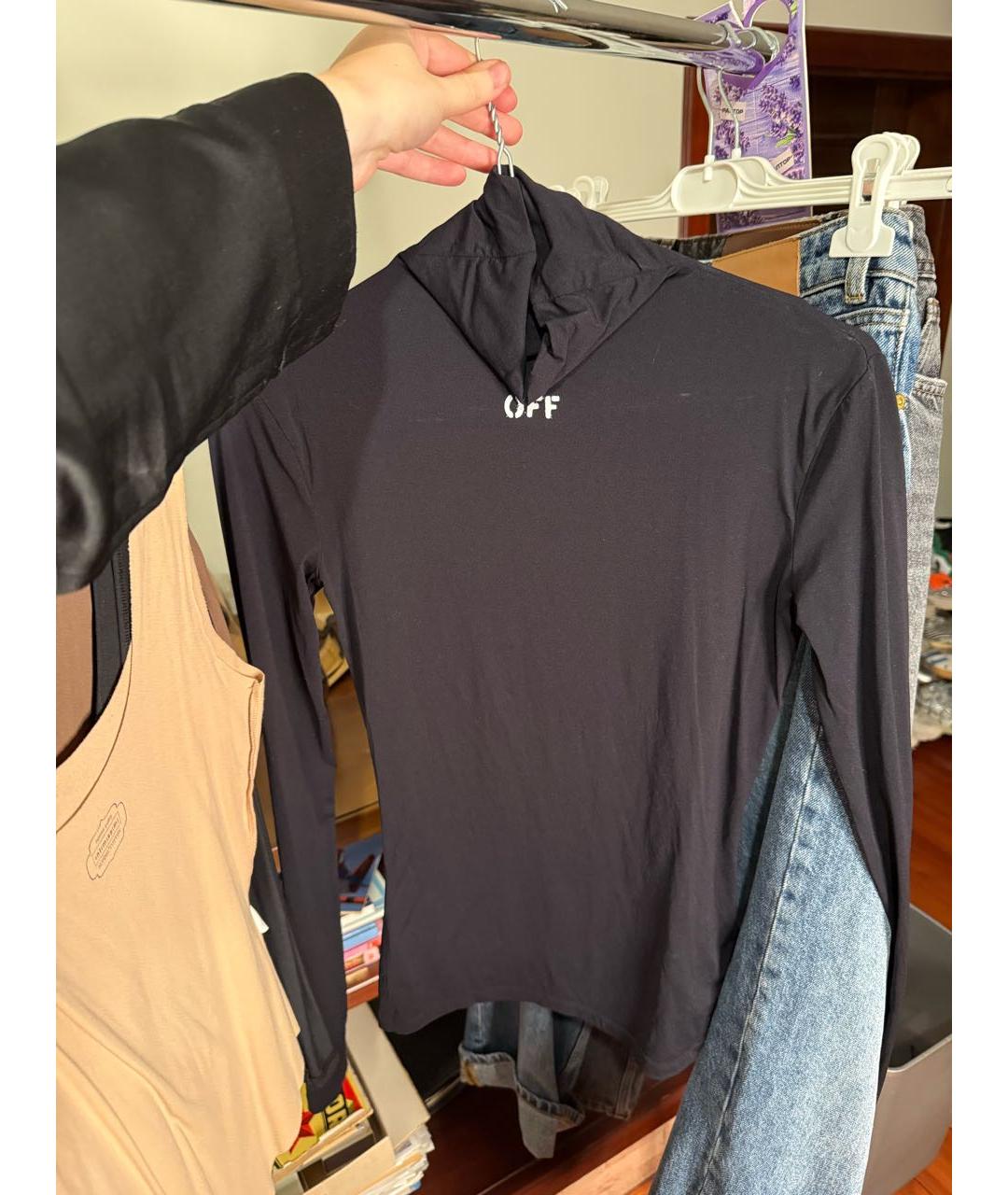 OFF-WHITE Черная водолазка, фото 7