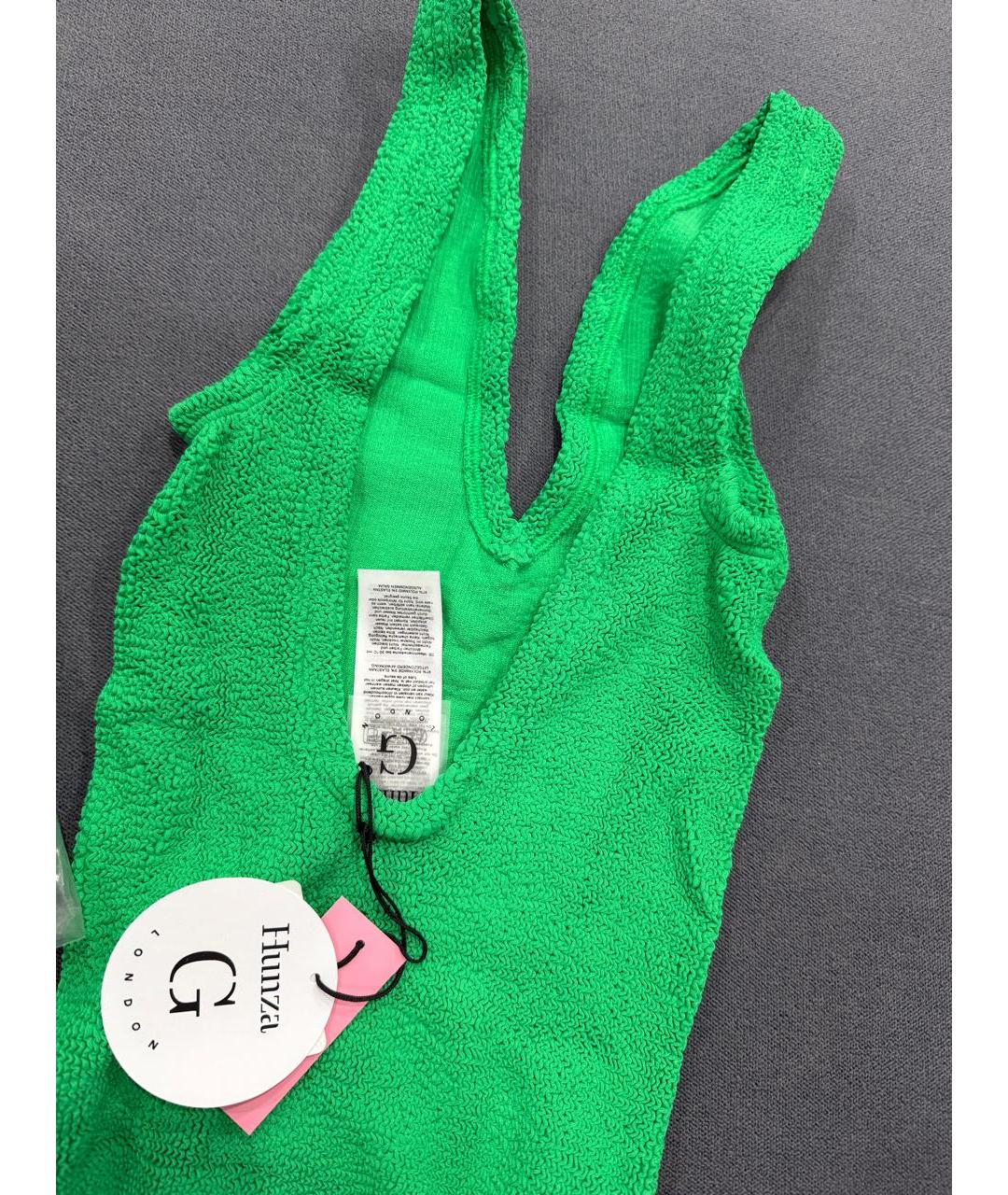 HUNZA G Зеленый полиамидовый купальник, фото 7