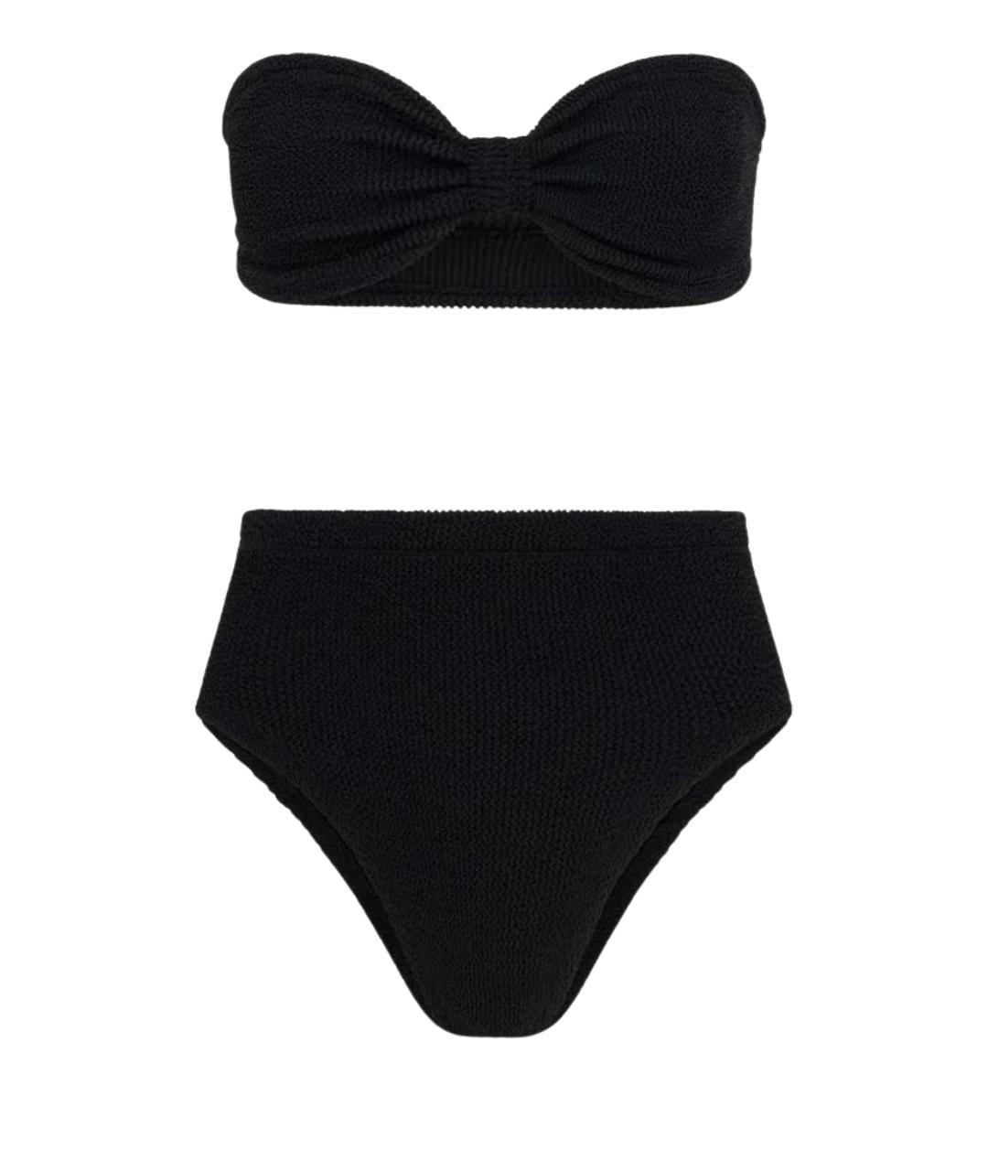 HUNZA G Черный полиамидовый купальник, фото 1