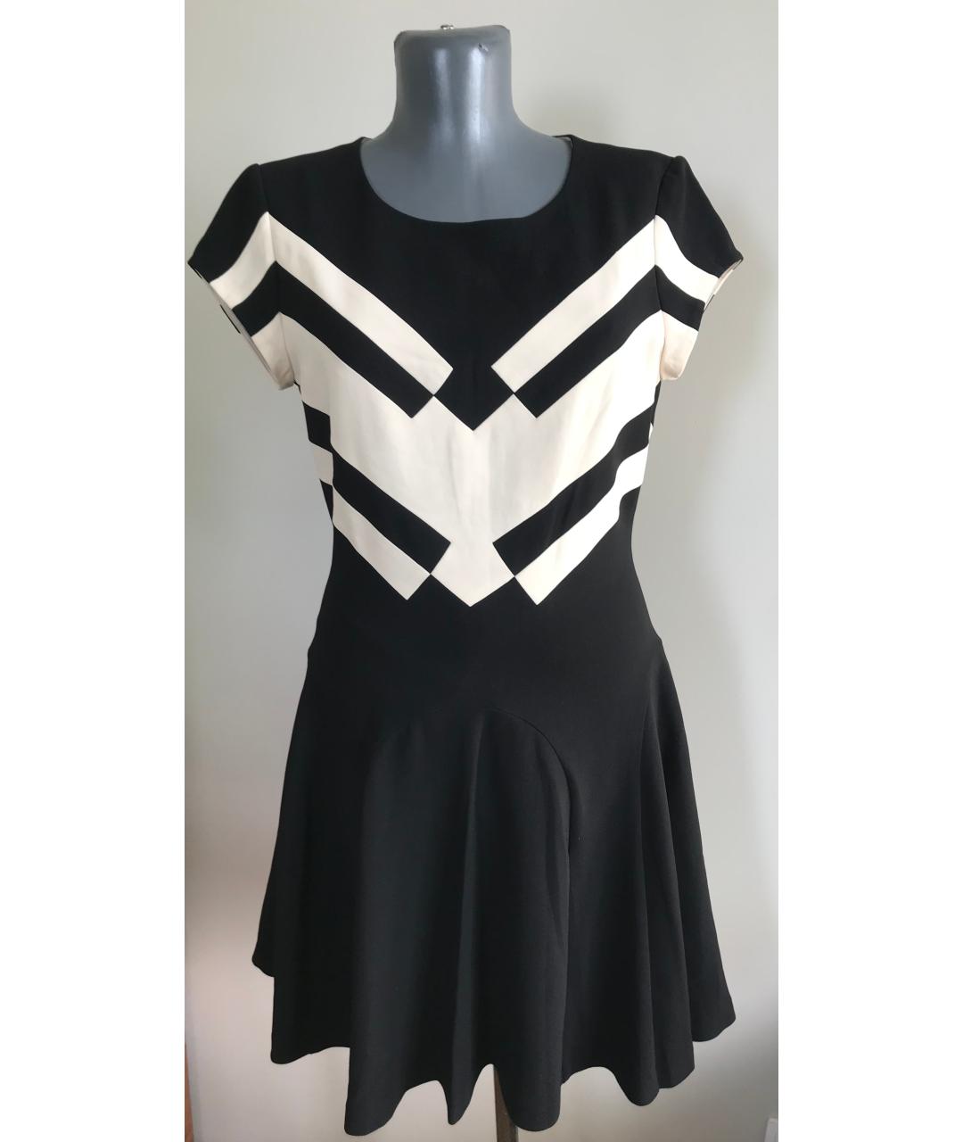 DIANE VON FURSTENBERG Черное полиэстеровое коктейльное платье, фото 7