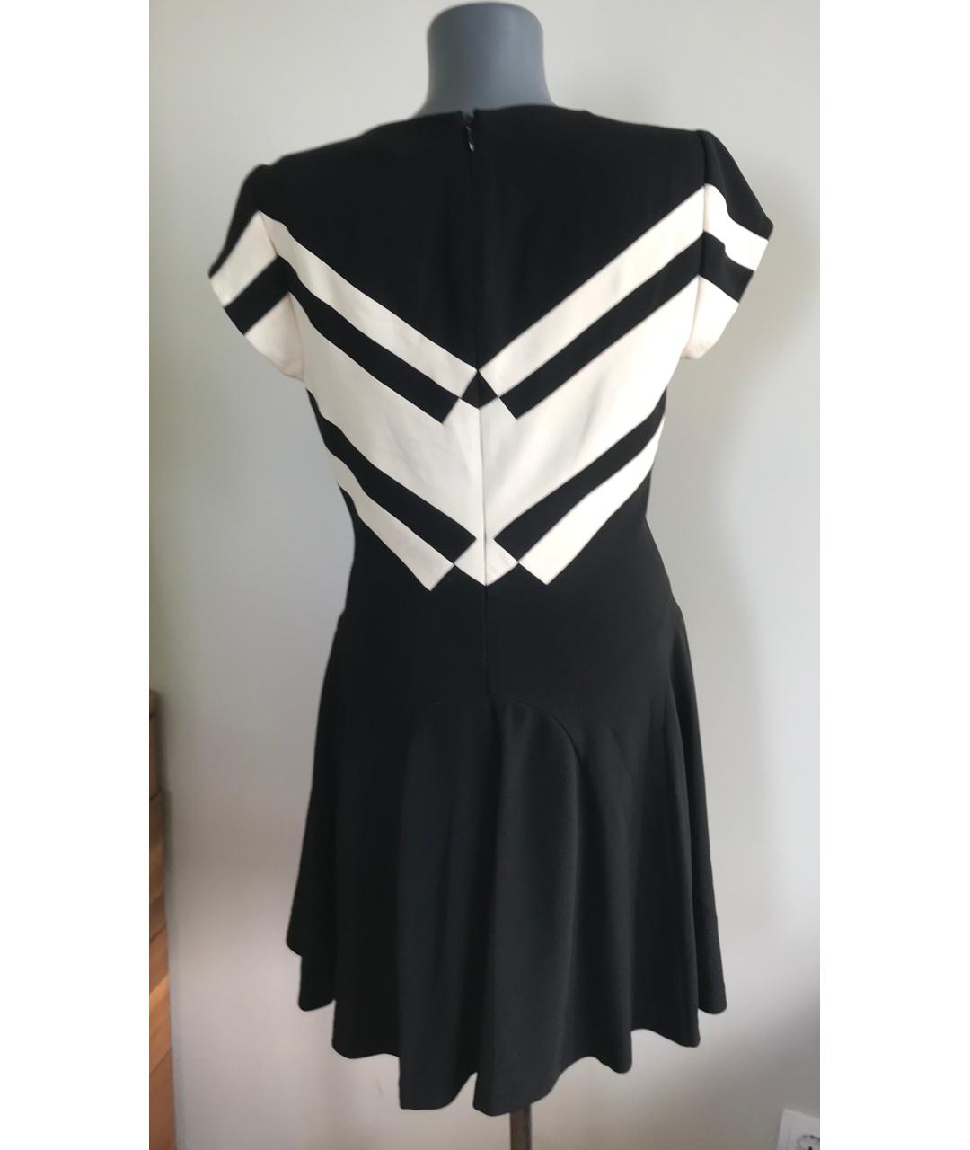 DIANE VON FURSTENBERG Черное полиэстеровое коктейльное платье, фото 3