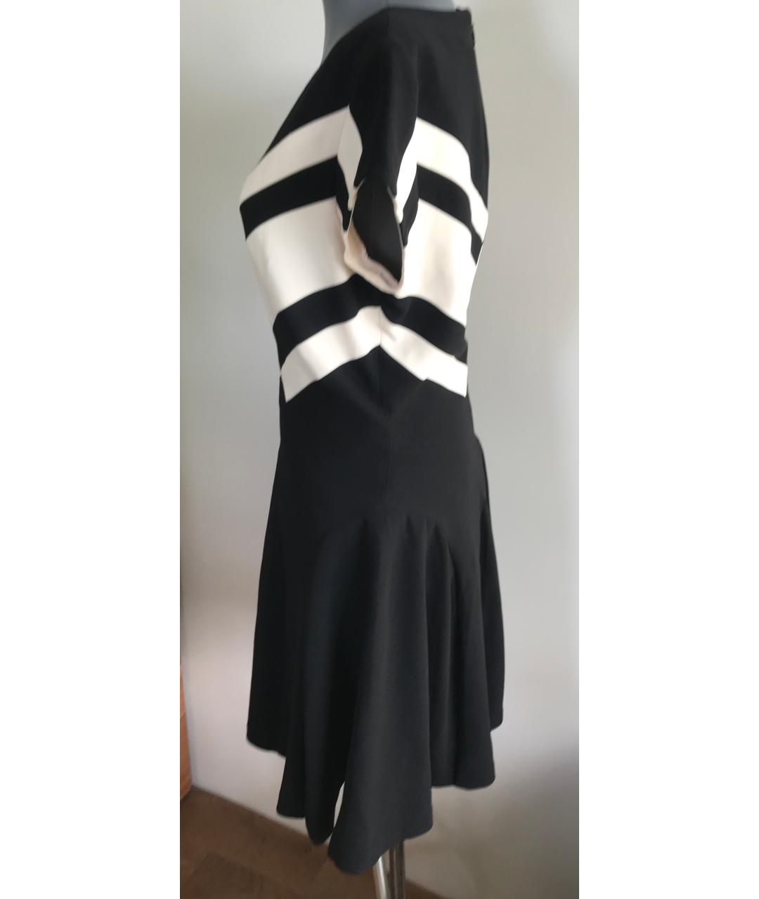 DIANE VON FURSTENBERG Черное полиэстеровое коктейльное платье, фото 6