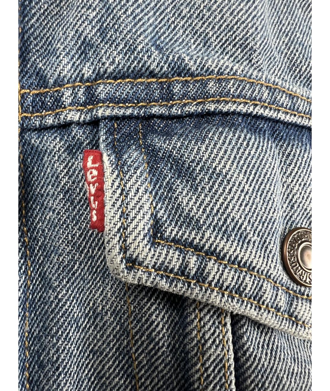 LEVI'S Голубая хлопковая куртка, фото 2
