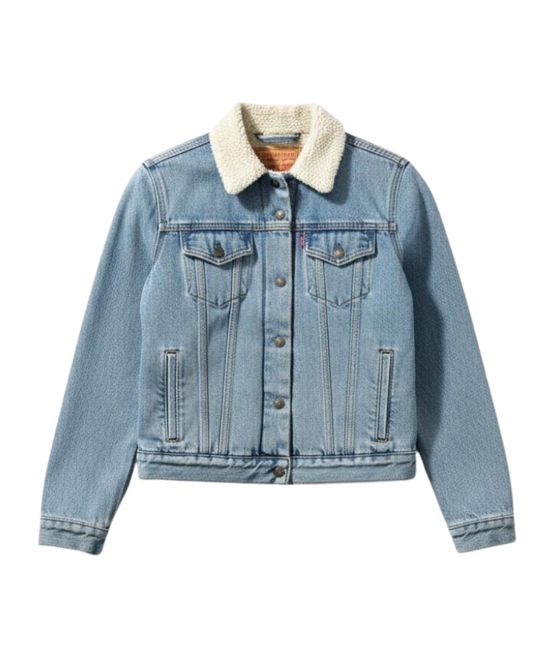 LEVI'S Голубая хлопковая куртка, фото 1