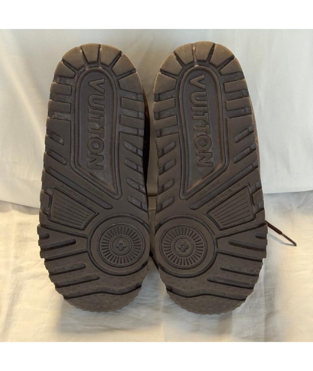 LOUIS VUITTON Коричневые кроссовки, фото 8