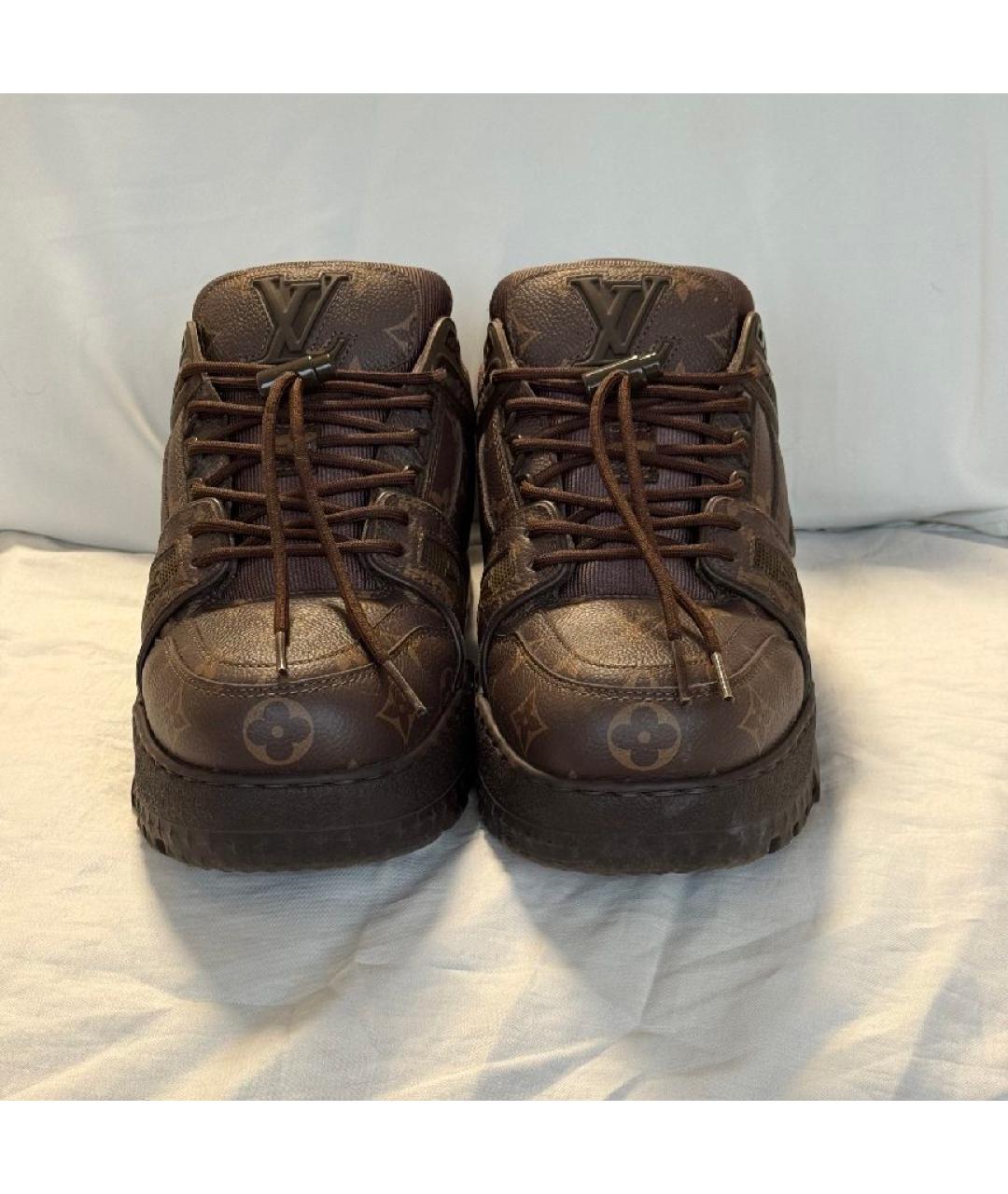 LOUIS VUITTON Коричневые кроссовки, фото 3