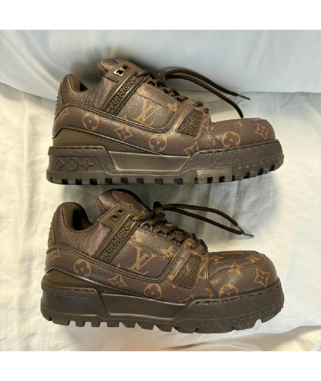 LOUIS VUITTON Коричневые кроссовки, фото 9